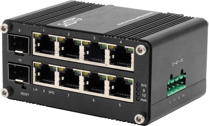 Produktbild Exsys Web-Managed Mini Switch 8x 1 Gbit/s + 2x SFP (10 Ports)