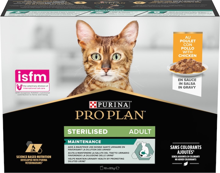 Pro Plan Cat Nutrisavour Sterilised Huhn (Adult, 1 Stk., 850 g)