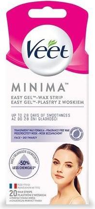 Produktbild Veet Minimaâ„¢ Easy-Gelâ„¢ Wax Strips Face (20 x)