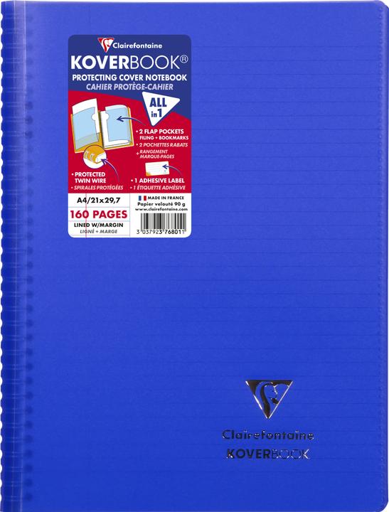 Produktbild Clairefontaine Koverbook (A4, Liniert, Weicher Einband)
