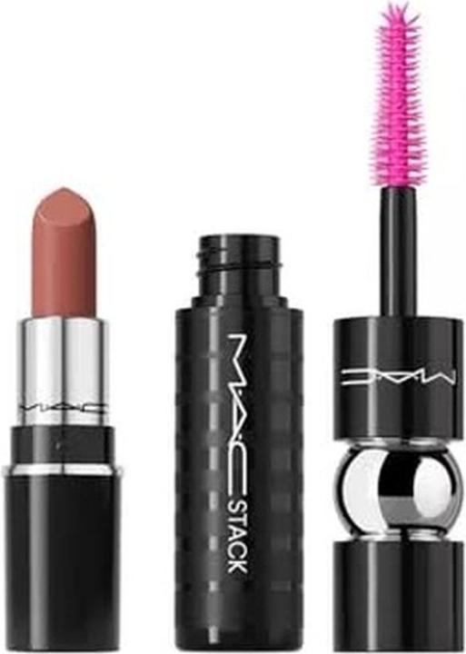 MAC Jeans Mac Gold Tier Mini Lip and Lash Duo 2 Piece Set (Gold)