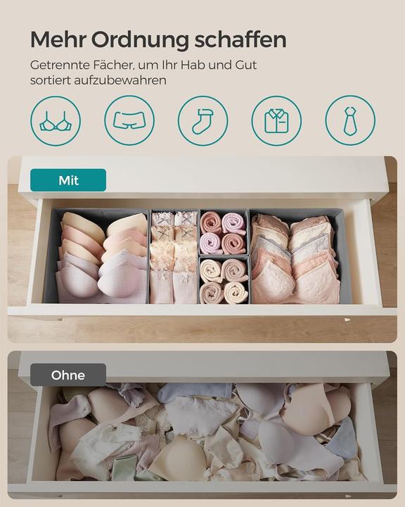 Actual product image Songmics 12er-Set Schubladen-Organizer (12x)