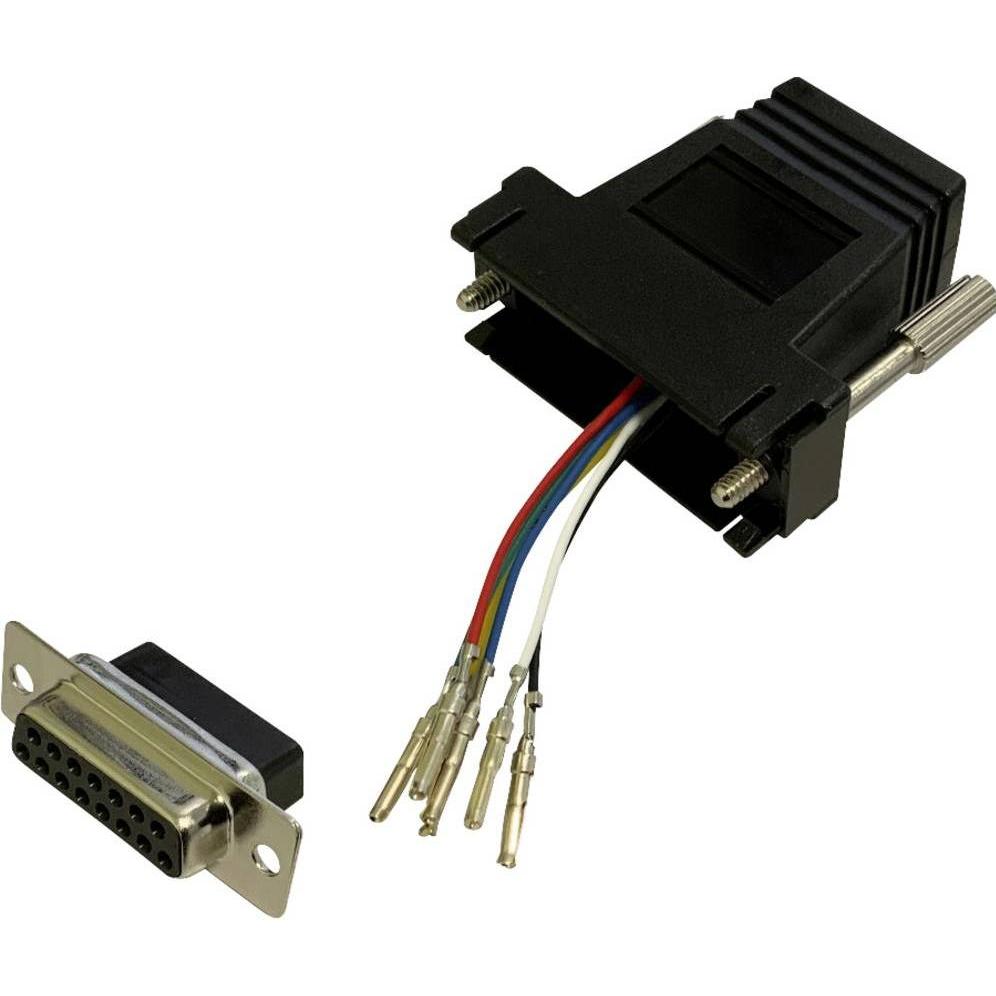BKL Electronic 10121113 Adapter D-SUB-Buchse 15pol. - RJ12-Buchse 1 St. Single, Elektronikkabel + Stecker
