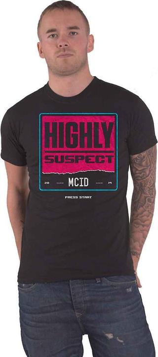 Immagine prodotto Highly Suspect Maglietta unisex da adulto in cotone Press Start (M)