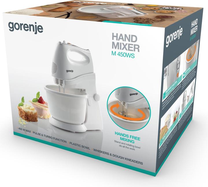 Image du produit Gorenje M450WS Mixeur manuel Blanc (400 W)