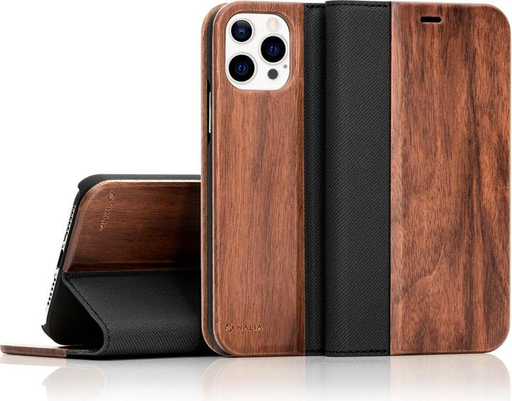 Image du produit Nalia Etui à rabat en bois véritable (Apple iPhone 13 Pro)
