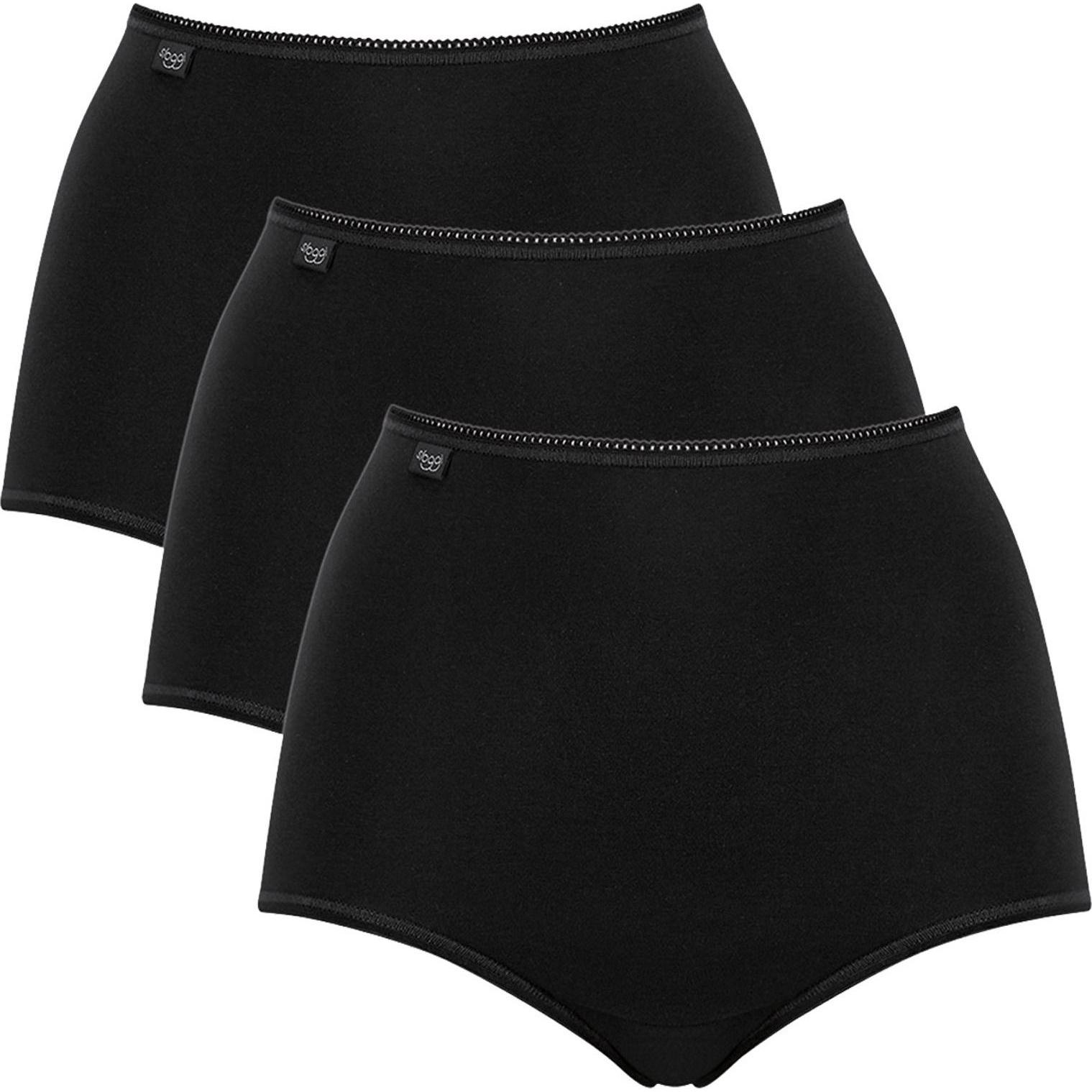 Sloggi, Damen, Unterhosen, 24/7 Maxi, Schwarz, (40, 3er Pack)