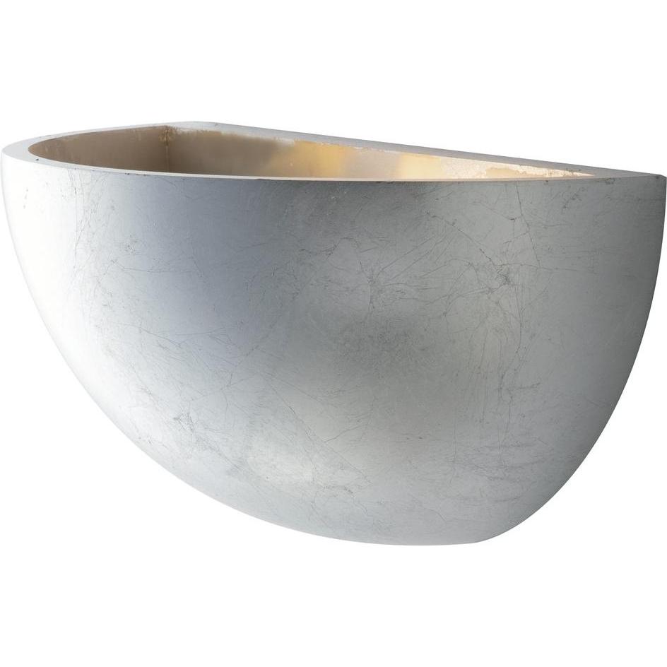 Luce ambiente Design, Wandleuchte + Deckenleuchte, LUCE Design Moritz Wandleuchte E27 dimmbar Silber