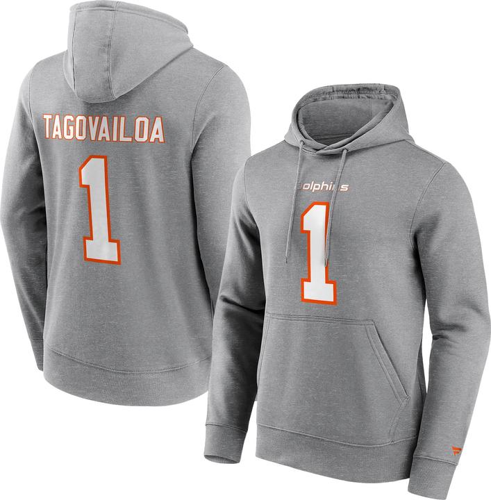 Actual product image Fanatics Miami Dolphins Grahpic Hoodie Tagovailoa 1 L (L)