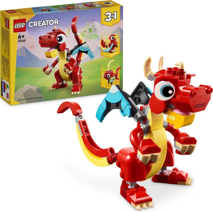Produktbild LEGO Roter Drache (31145, LEGO Creator 3-in-1)