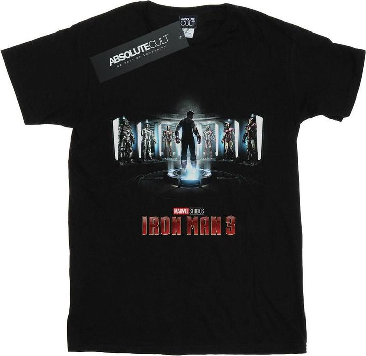 Actual product image Marvel Mens Iron Man 3 Poster T-Shirt (L)