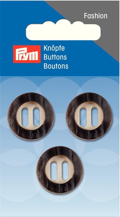Immagine prodotto Prym Manopola a 2 fori in finto corno di cervo 20 mm 3 pz.