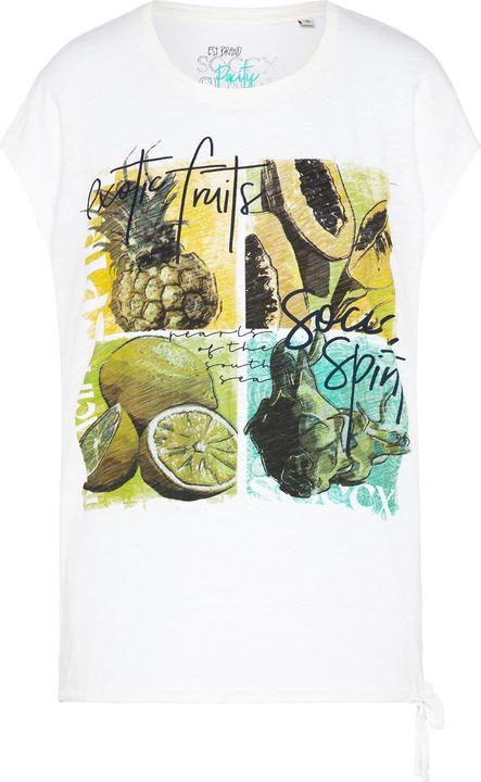 Image du produit Soccx Shirt Ärmelloses Rundhals-Shirt mit Tunnelzugsaum und Armausschnitt mit offener Saumkante (S)