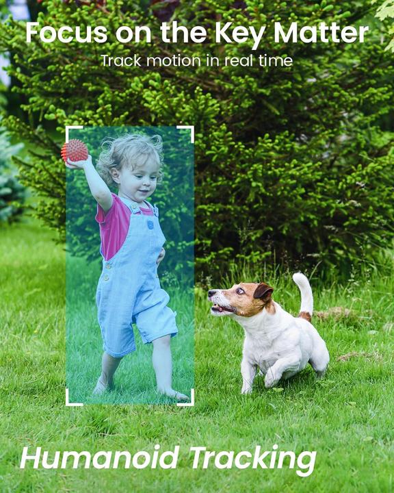 Immagine prodotto Dekco Telecamera di sorveglianza per esterni, IP66, bianco (2304 x 1296 Pixels)