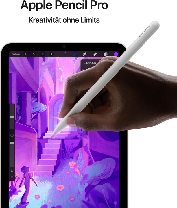 Produktbild Apple iPad mini (2024) (nur WLAN, 8.30", 256 GB, Starlight)