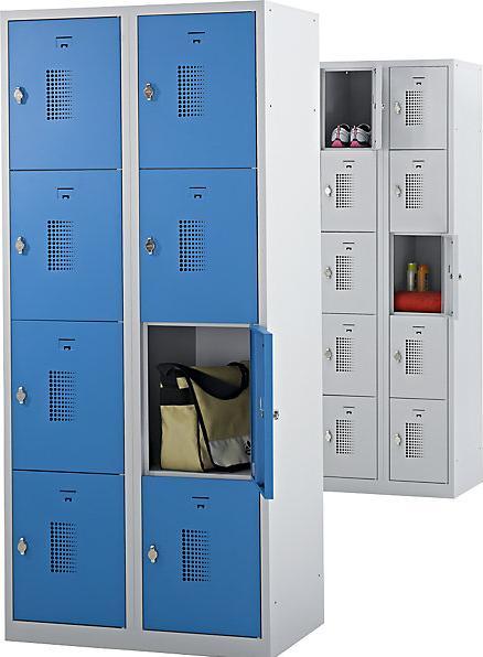 Actual product image eurokraft basic Locker cabinet with cylinder lock (80 cm, 180 cm)