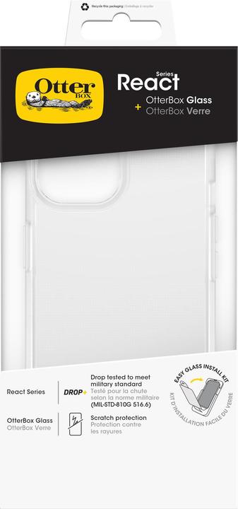 Actual product image OtterBox React + Glass Bundle - Kit (Apple iPhone 15)
