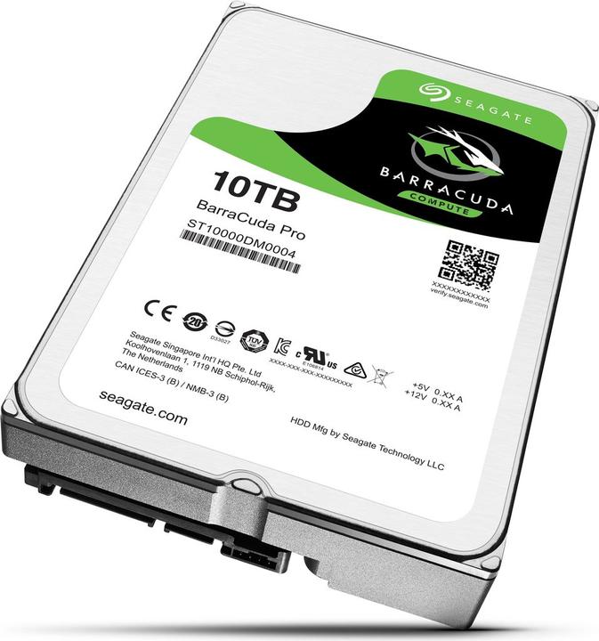 Image du produit Seagate BarraCuda Pro (10 To, 3.5", CMR)
