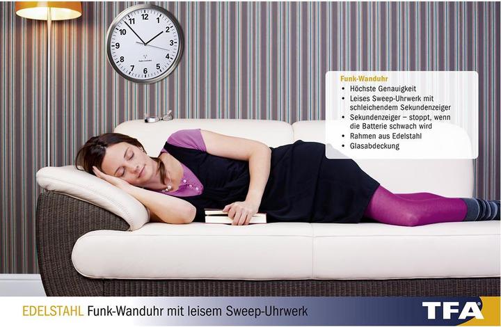 Actual product image TFA Funk-Wanduhr (30.50 cm)