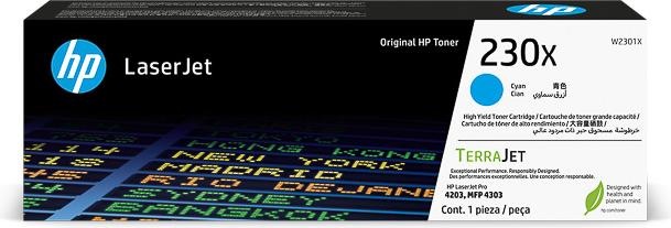 Actual product image HP 230X Cyan Original LaserJet Toner Cartridge, 5500 Seiten, Cyan, 1 Stück(e) (C)