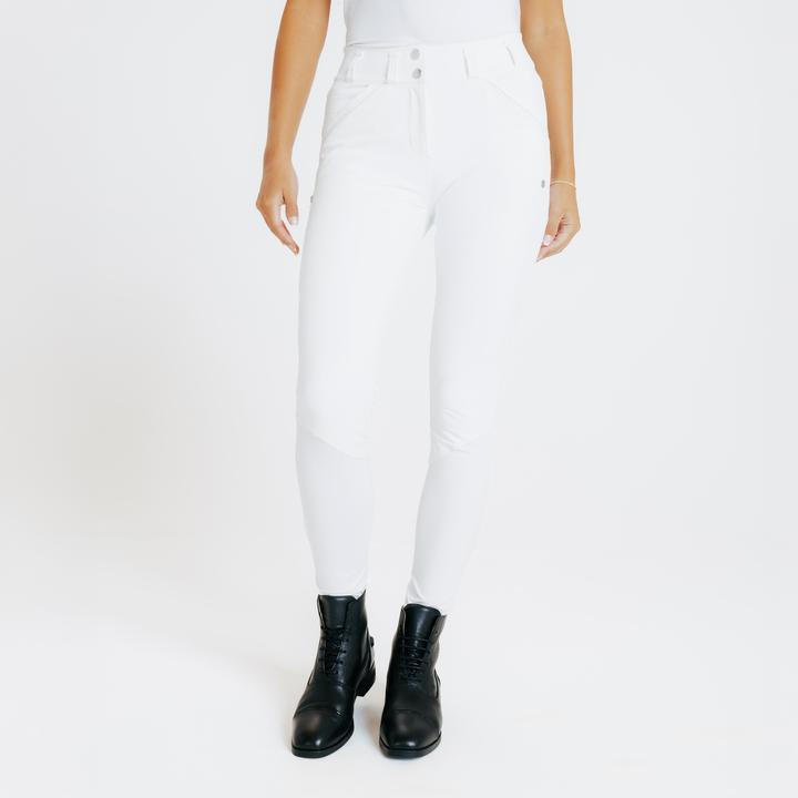 Actual product image Fouganza Turnierreithose 900 Fullgrip Damen weiss (S)