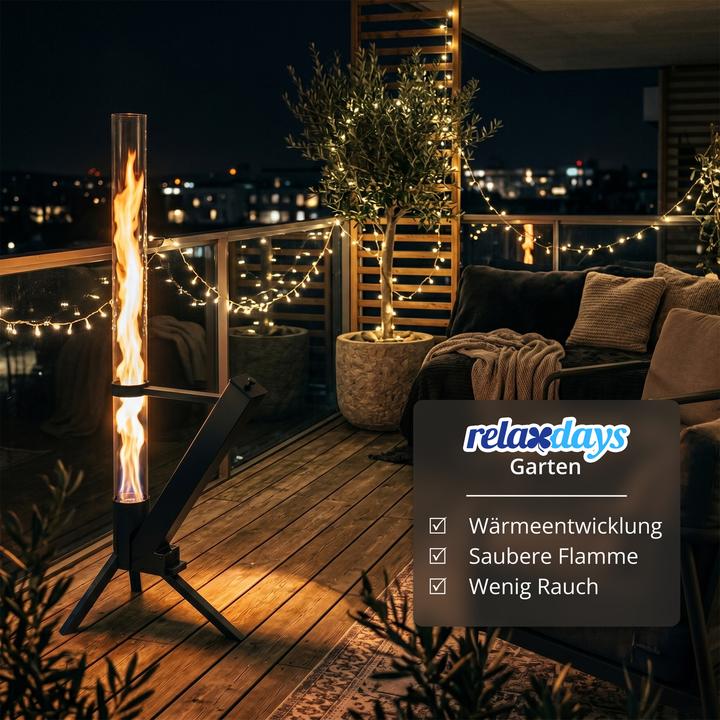 Productafbeelding Relaxdays Feuerrohr-Pelletfackel