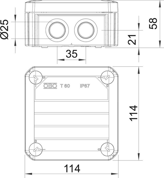 Produktbild OBO Bettermann Kabelabzweigkasten