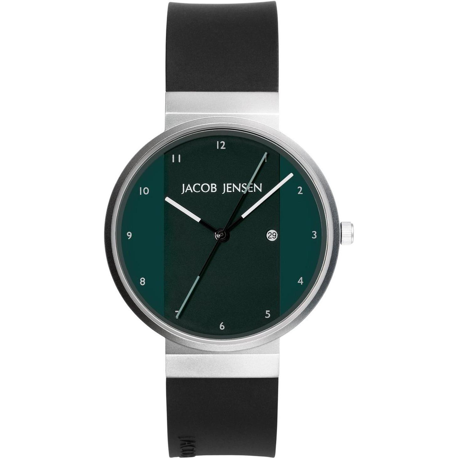 Jacob, Orologio da polso, Horloge Jensen Neue Serie 715 ã 35 mm 715 - Silber - Analog, Argento, (Orologio da polso analogico, 35 mm)