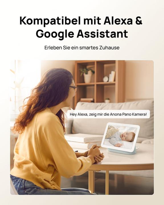 Actual product image Anona 4K UHD Indoor-Überwachungskamera-Set HM1010, 4er-Pack (3840 x 2160 pixels)