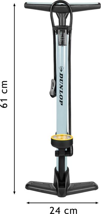 Productafbeelding Dunlop Vloerpomp fiets zwart/grijs
