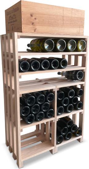 Produktbild CaveauStar Weinregal (30 x 32 x 91 cm, 57 Fl.)