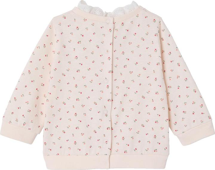 Produktbild Vertbaudet Baby Sweatshirt mit Blumen und besticktem Kragen (62)