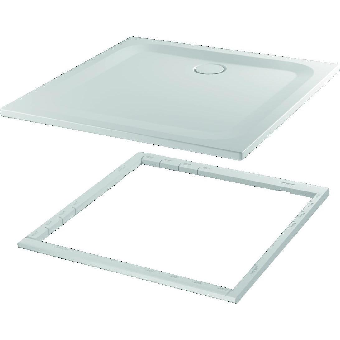 Bette, Duschwanne, Ultra Rechteck-Duschwanne mit Minimum-Wannenträger 900x850x25mm, mit Antirutsch Pro, 1559