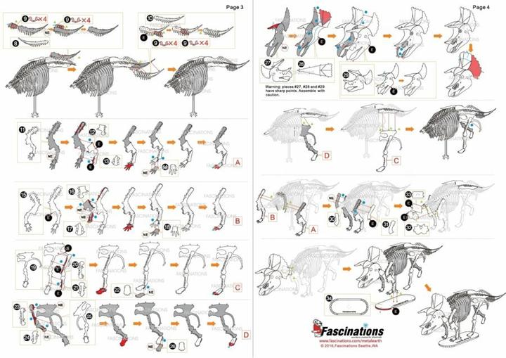 Produktbild Metal Earth Triceratops (77 Teile)