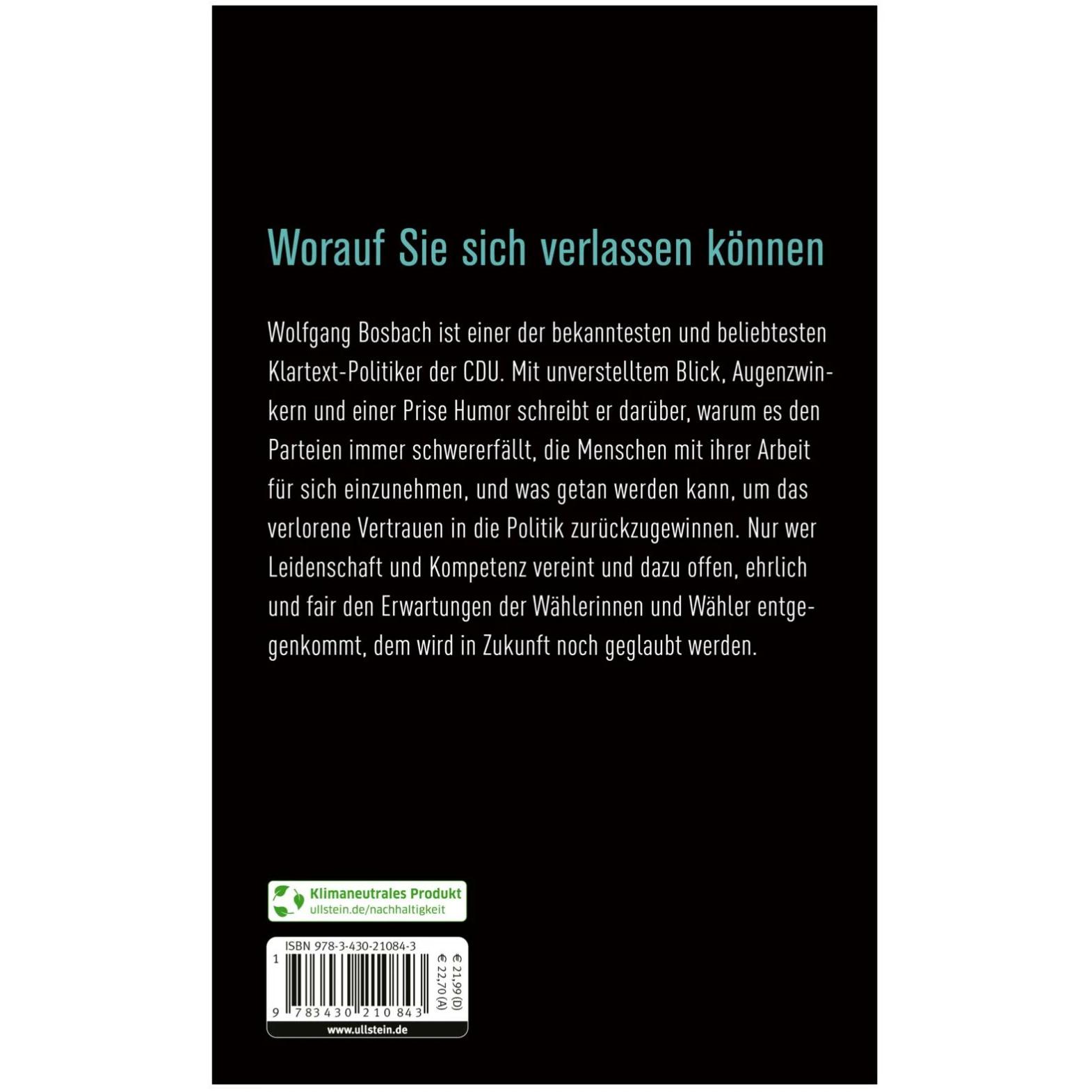 Thumbnail - Wer glaubt uns noch?, Sachbücher von Wolfgang Bosbach
