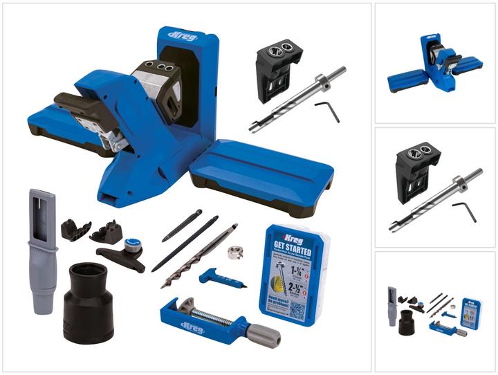 Image du produit Kreg Perceuse de trous de poche 720 PRO ( KPHJ720PRO ) + Perceuse de goujons + Base