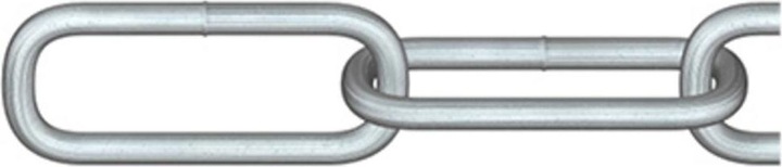Actual product image Dörner + Helmer 171888 Round steel chain silver galvanised steel 30 m (30 m)