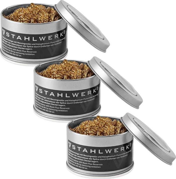 Actual product image Stahlwerk 3 x soldering iron tip cleaner 20 g for effective cleaning