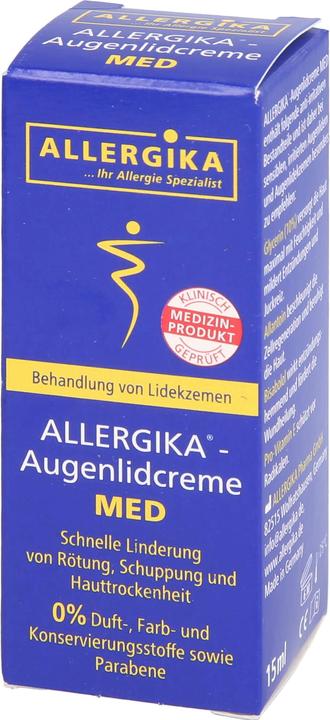 Image du produit Allergika Crème pour les paupières Med (Crème pour les yeux, 15 ml, Jour + nuit)