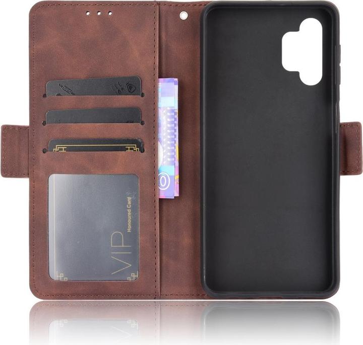 Produktbild Cover-Discount Galaxy A32 5G - Etui mit vielen Kartenfächer braun (Samsung Galaxy A32 5G)
