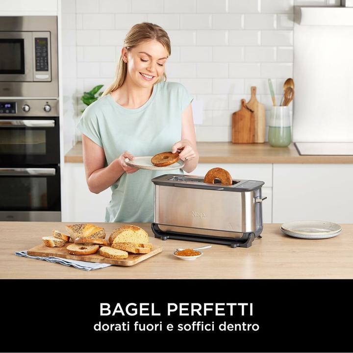 Produktbild Ninja 3-in-1 Multifunctionele Toaster, Grillplaat en Panini Maker - 7 Roosterstanden - RVS - ST202EU