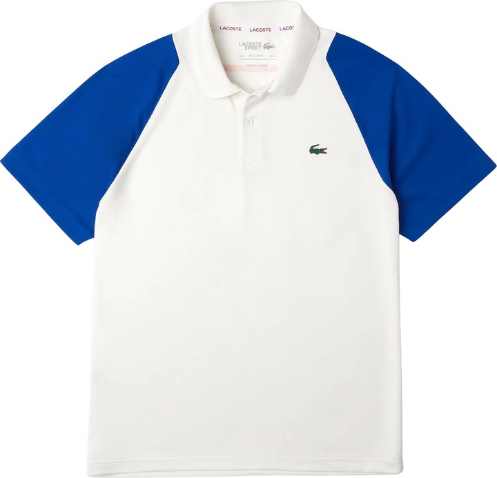 Actual product image Lacoste Unisex Adult Tennis Recycled Polyester Polo Shirt (S)