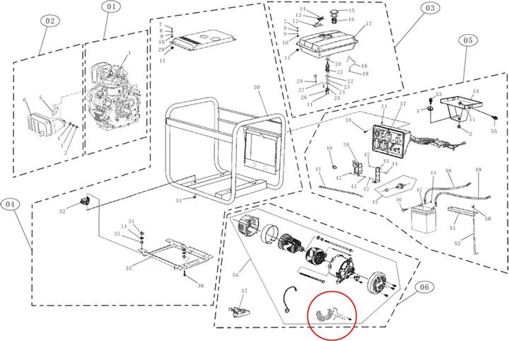 Actual product image Wiltec Spare Part Generator AVR AVR 5kW Lihua (5000 W)