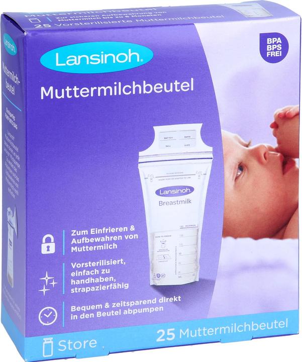 Actual product image Lansinoh Breast milk bag