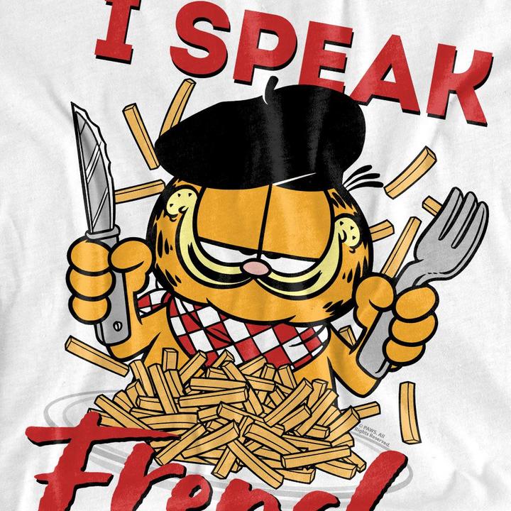Actual product image Garfield Unisex Adult Speaking Love T-Shirt (L)
