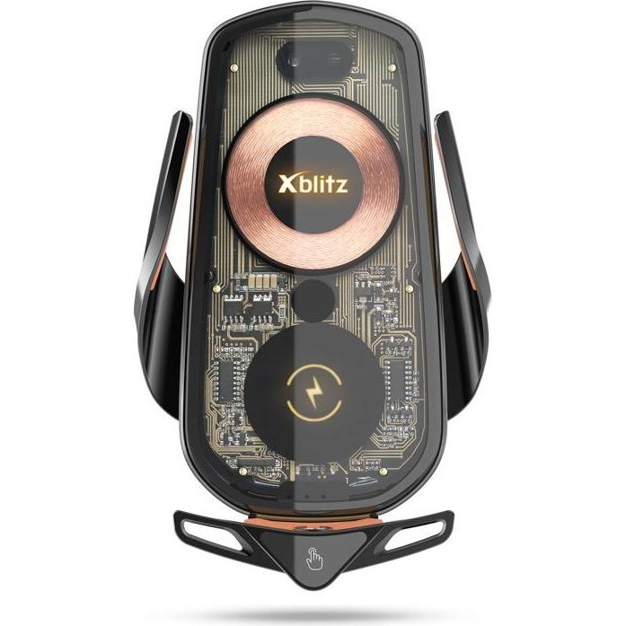 Xblitz Automat. Uchwyt Samochod. Z ładowaniem Fx6, Supporto per smartphone, Nero