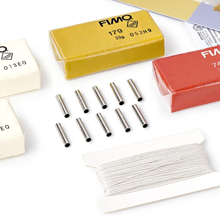Actual product image Fimo modelling clay leather-effect set "Wall hanger