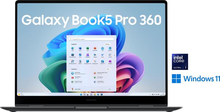 Produktbild Samsung Galaxy Book5 Pro 360 40,6cm (16 ) Ultra 7 32GB 1TB (15.98", 32 GB, 1000 GB, DE)