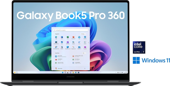 Produktbild Samsung Galaxy Book5 Pro 360 40,6cm (16 ) Ultra 7 32GB 1TB (15.98", 32 GB, 1000 GB, DE)