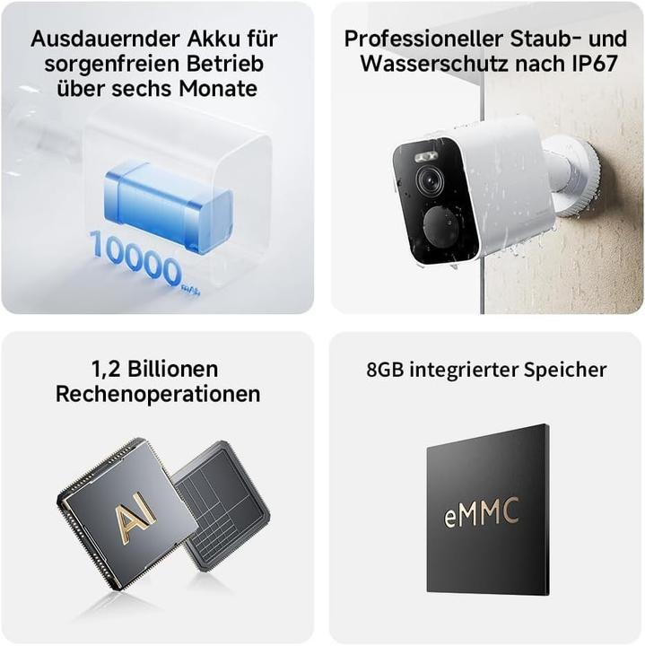 Immagine prodotto Xiaomi Telecamera per esterni BW500, BHR8301GL (2560 x 1440 Pixels)